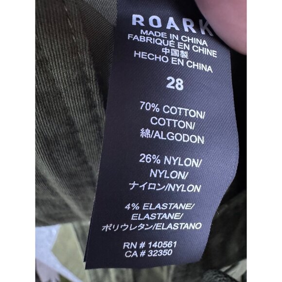 Roark Pants Mens Size 28 Olive Green Military Army Layover 2.0 Travel Commuter - Picture 7 of 16